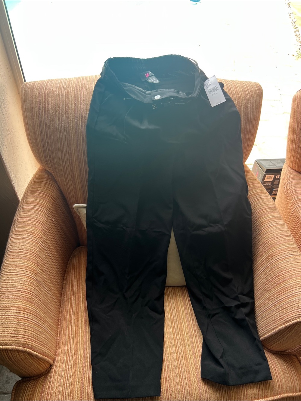 Set of 2 Black Amy Byer girls belted pants size 14